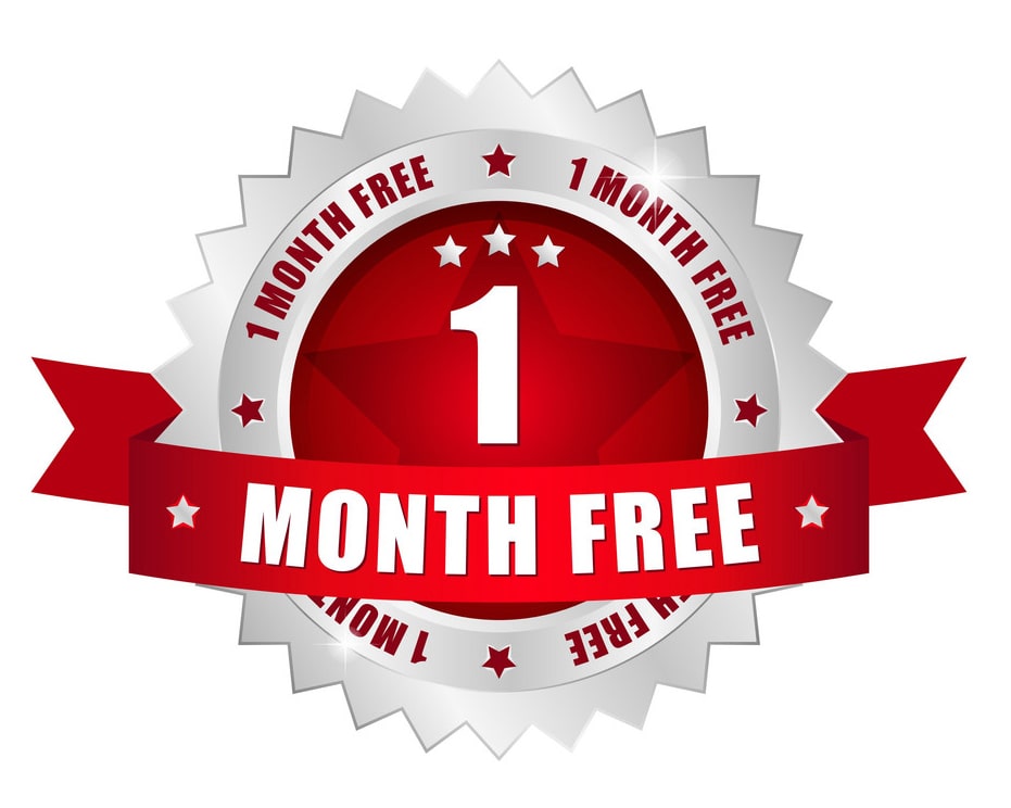 1 month free